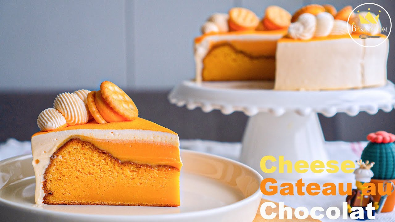 [Eng] 완전 찐~하고 꾸덕한 황치즈(뽀또) 갸또쇼콜라 만들기(황치즈베이킹) | Making Cheese Gateau au Chocolat | Bakingdom