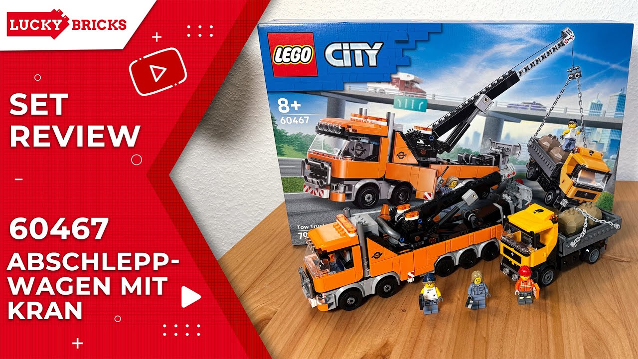 So muss LEGO City sein! | Review LEGO® City 60467 - Schwerlast-Abschleppwagen mit Kran