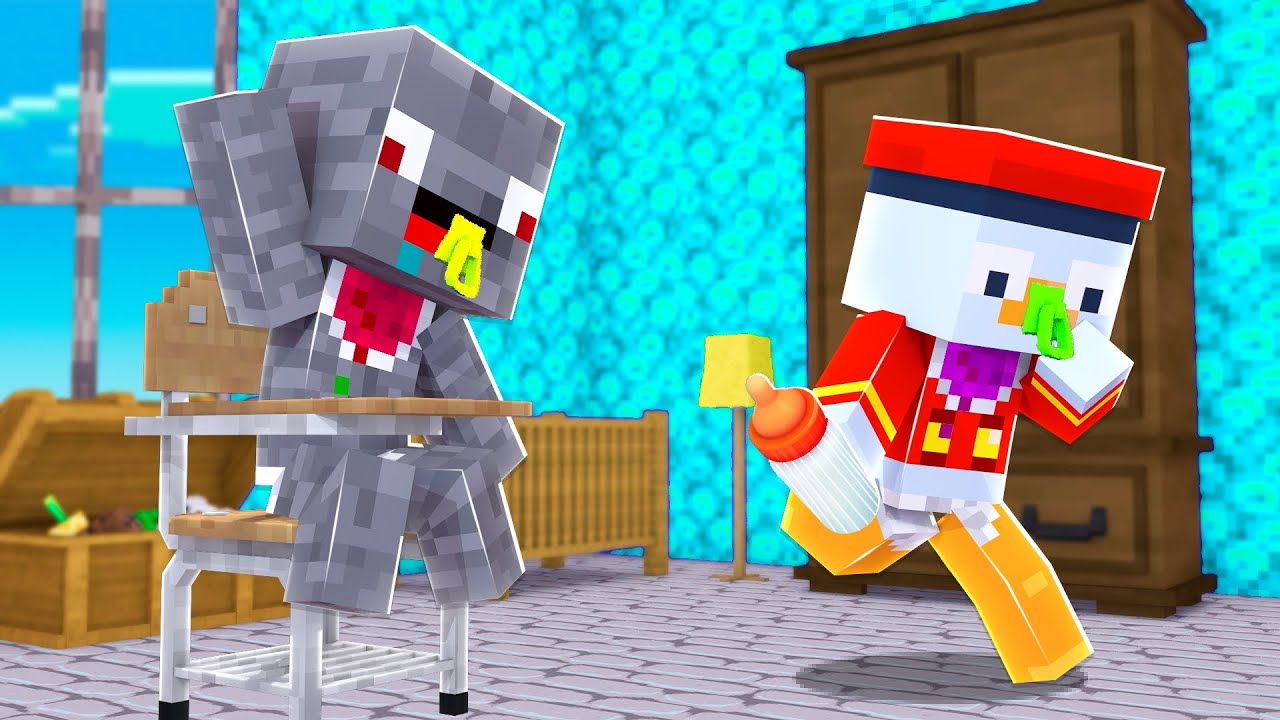 24 STUNDEN ALS BABY in Minecraft !