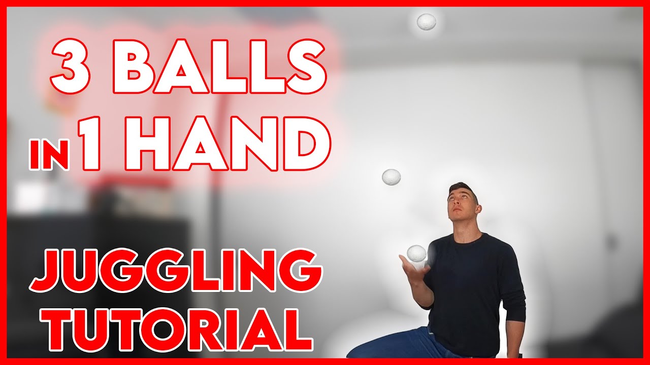 How to Juggle 3 Balls in 1 Hand - Juggling Tutorial