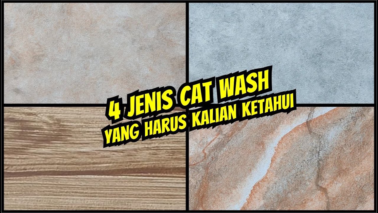 Cara Membuat Cat Wash Semen Ekspos, Wash Motif Klasik, Wash Motif Urat Marmer dan Wash Motif Kayu