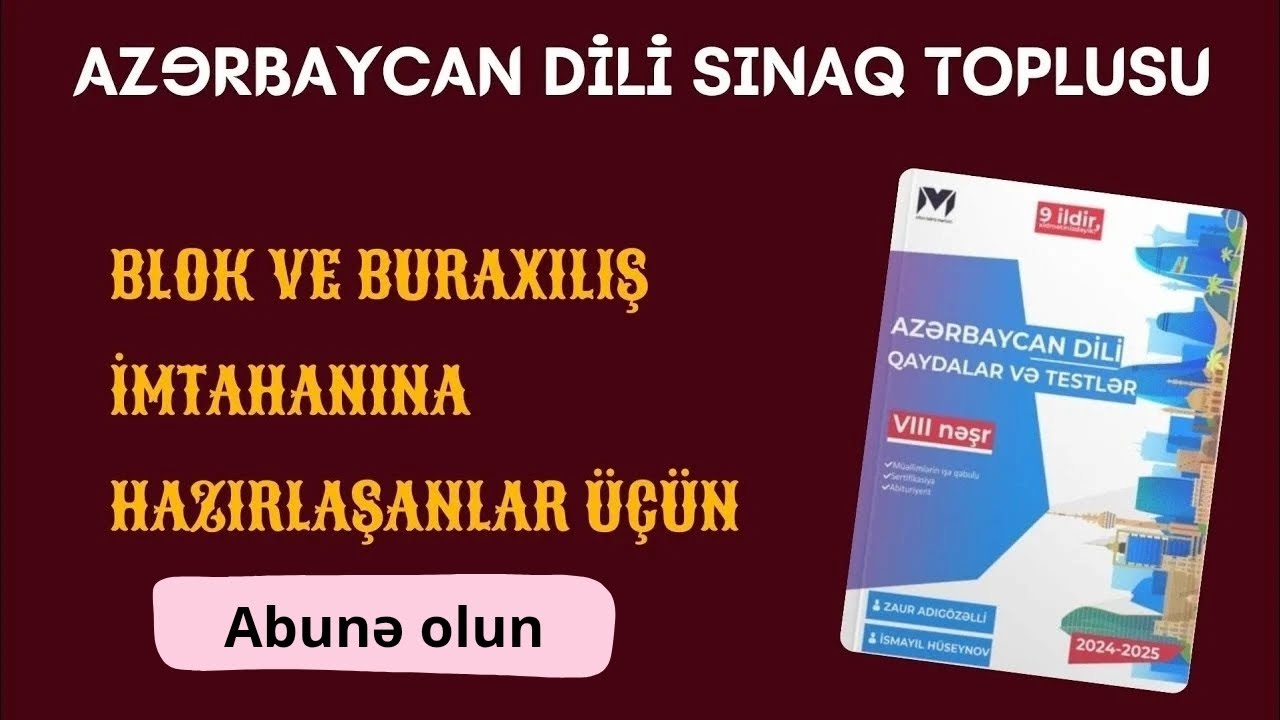 Durğu işarələri-MHM test toplusu- KANALA ABUNƏ OLUN❤️