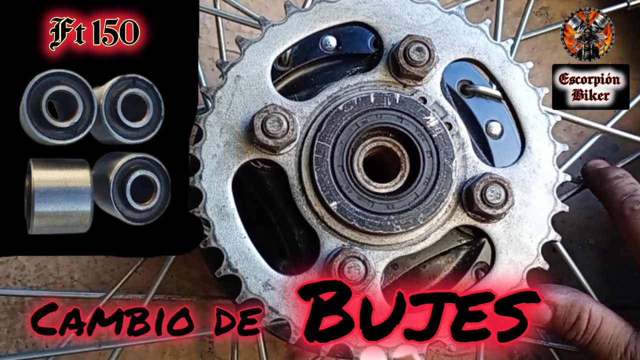 🚨Como Cambiar Bujes De Sprocket Trasero De La Italika FT150 Grafito || ESCORPIÓN BIKER.