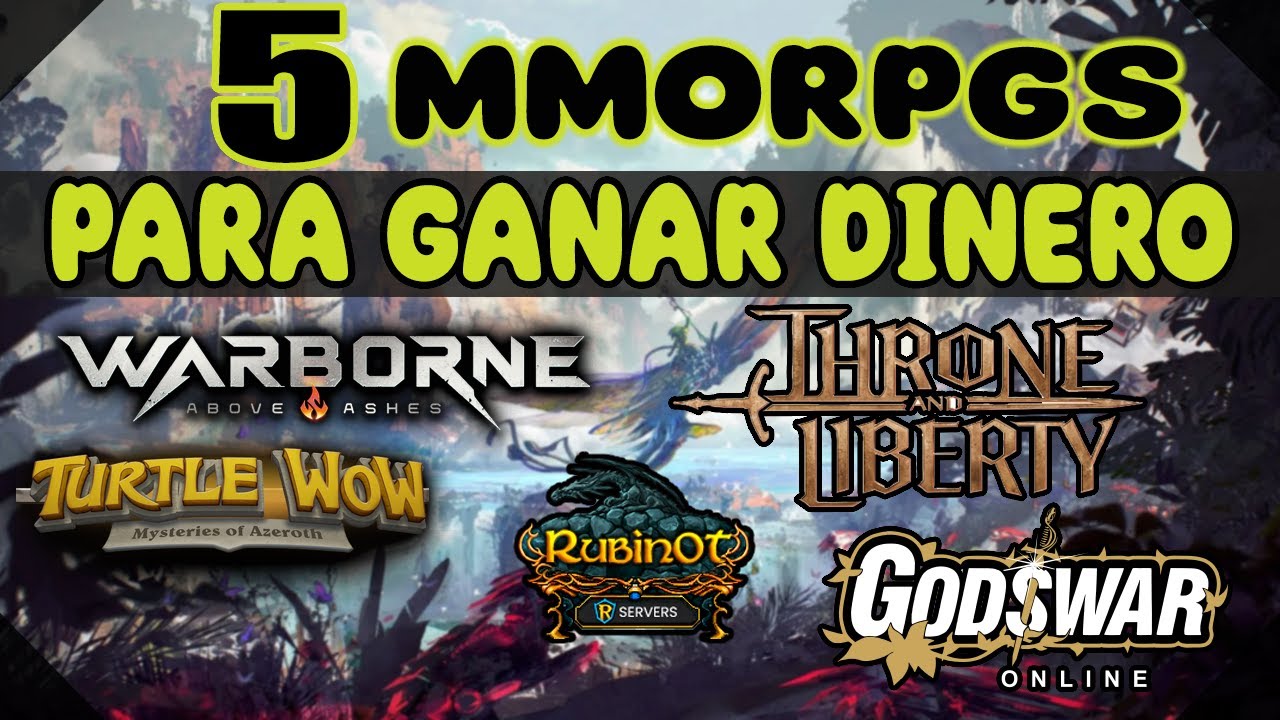 TOP 5 MMORPGS PARA GENERAR DINERO ESTE 2025 GRATIS 🤯 SOLO PARA PC