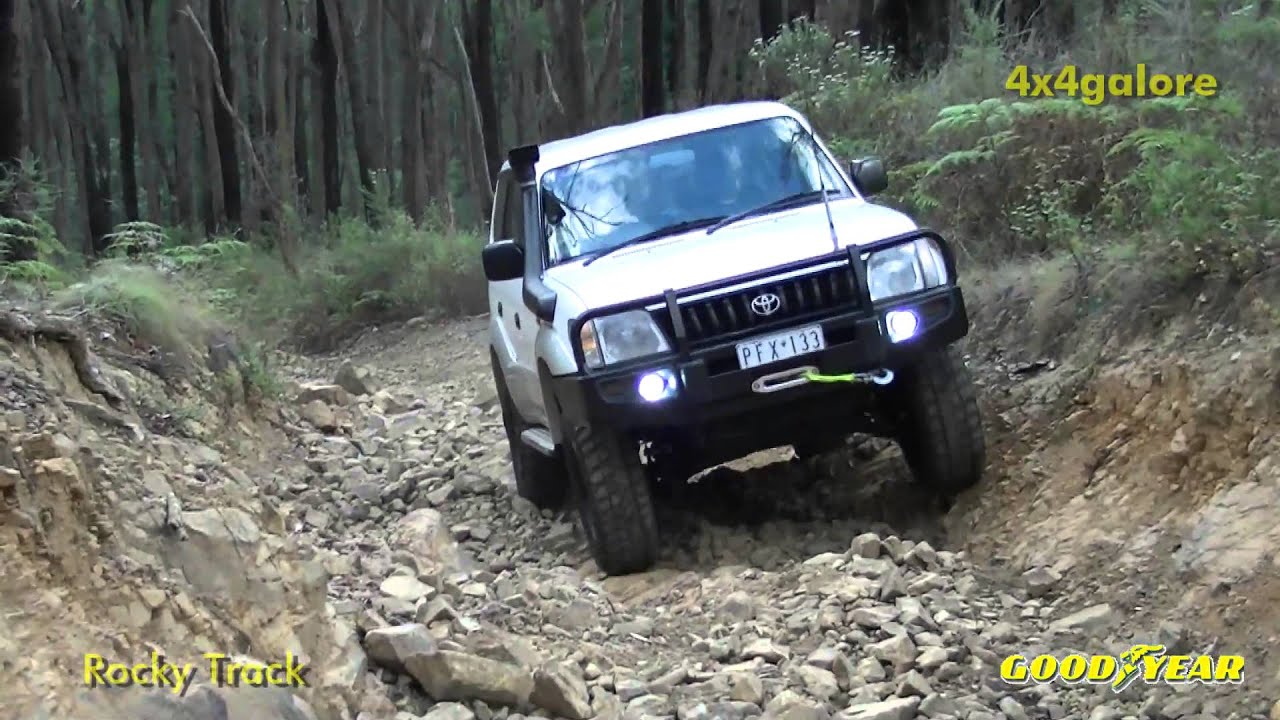 4x4galore Prado Doing Rocky Track