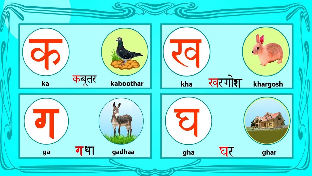 Hindi 36 Consonants | Varnamala | Hindi | Hindi Alphabets | Kid2teentv
