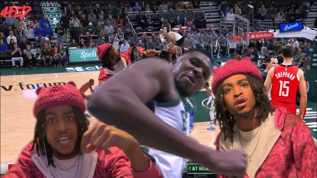 Amber Rose Hoops?!?! R E E D!  Rockets vs Bucks Highlights Reaction