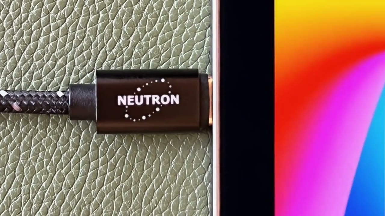 Neutron HiFi USB-C Cable Attached To Apple iPad Air