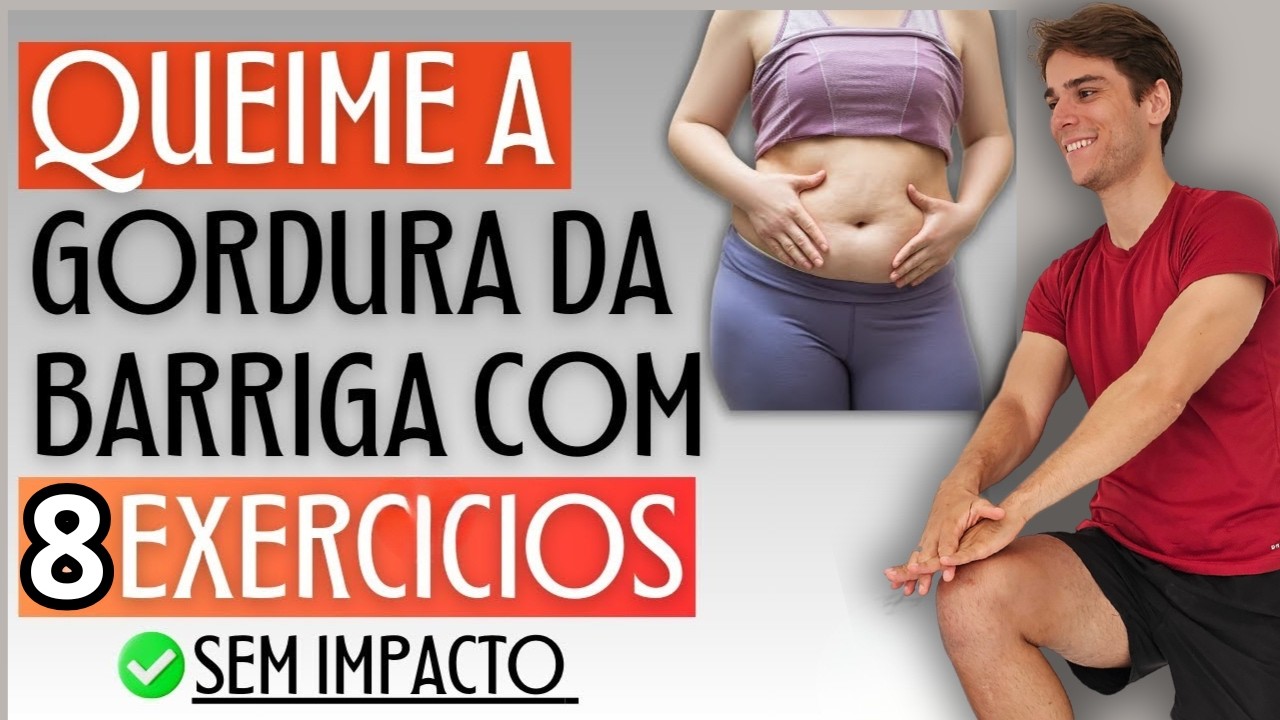 Treino de 8 exercícios para obter uma barriga lisa em casa - Perca centímetros em 14 dias