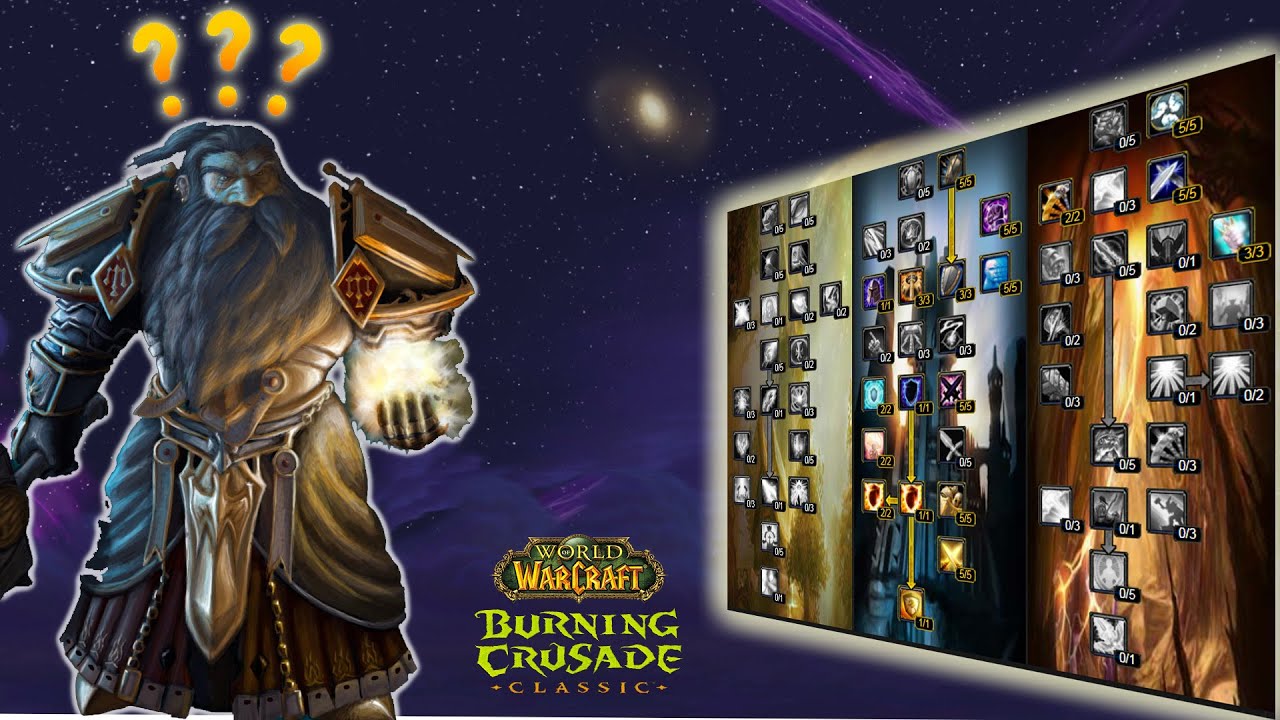 Builds for paladin tank (Burning Crusade Classic)