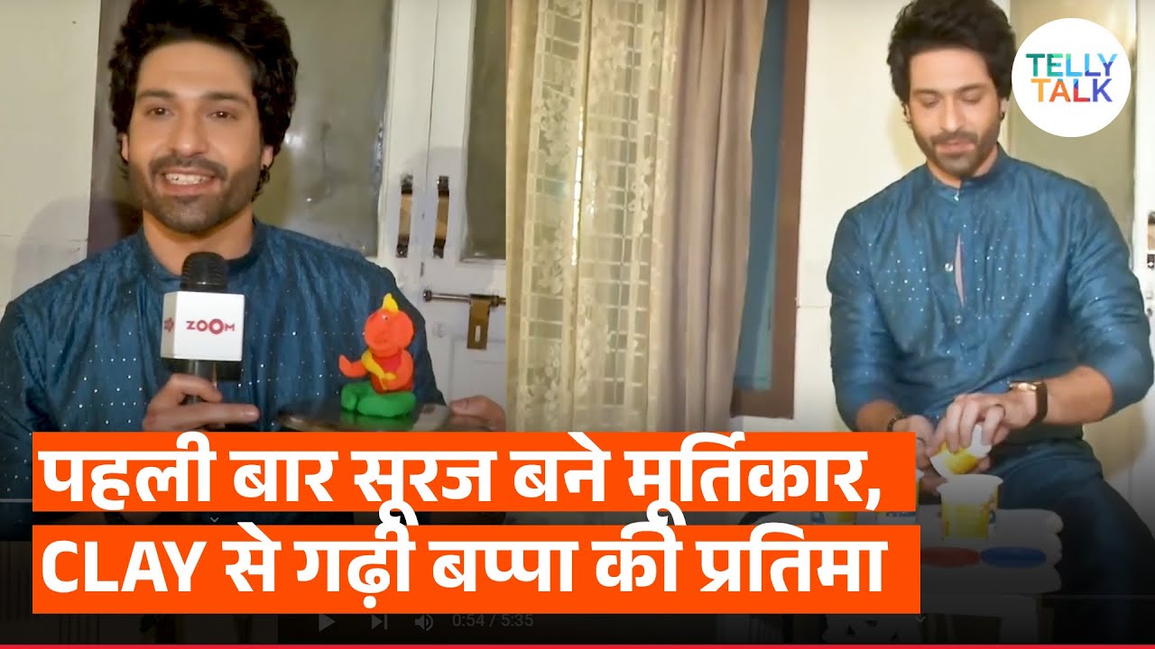 Vijayendra Kumeria CELEBRATES Ganesh Chaturthi in a SPLECIAL way by sculpting a Ganpati Idol