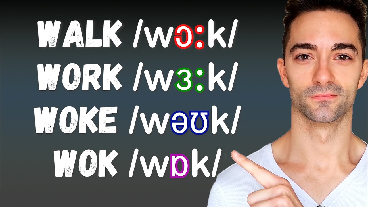 Как произносить WALK, WORK, WOKE, WOK на британском английском | Произношение WALK, WORK, WORK, WOK