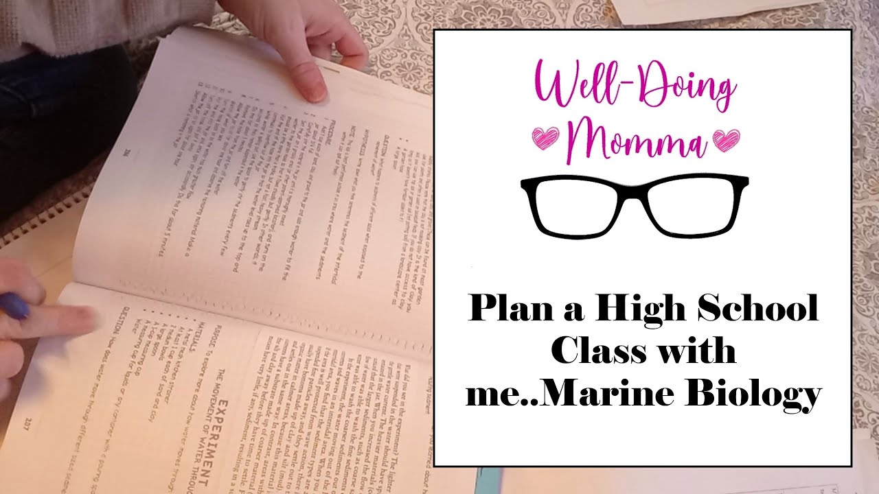 Plan with Me!-- Homeschool Planning--High School Co-op Class