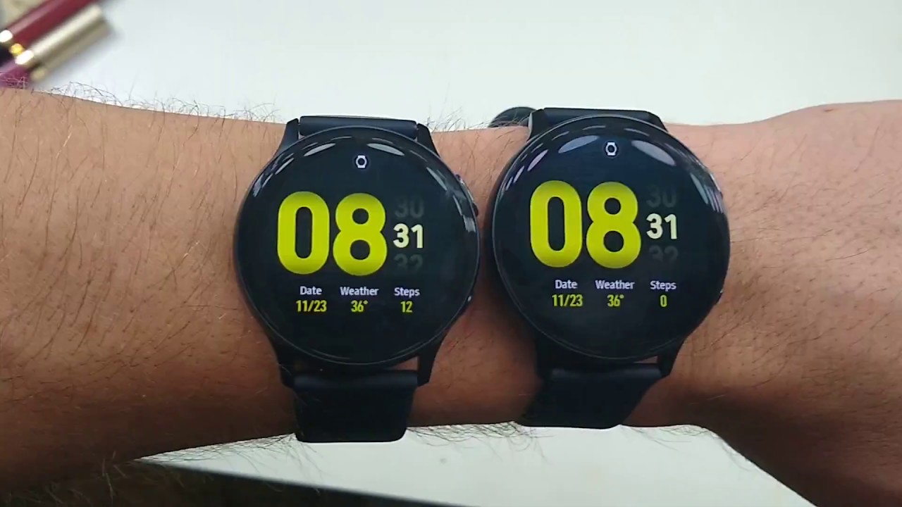 Samsung Galaxy Watch Active2 40mm vs 44mm Size Comparison