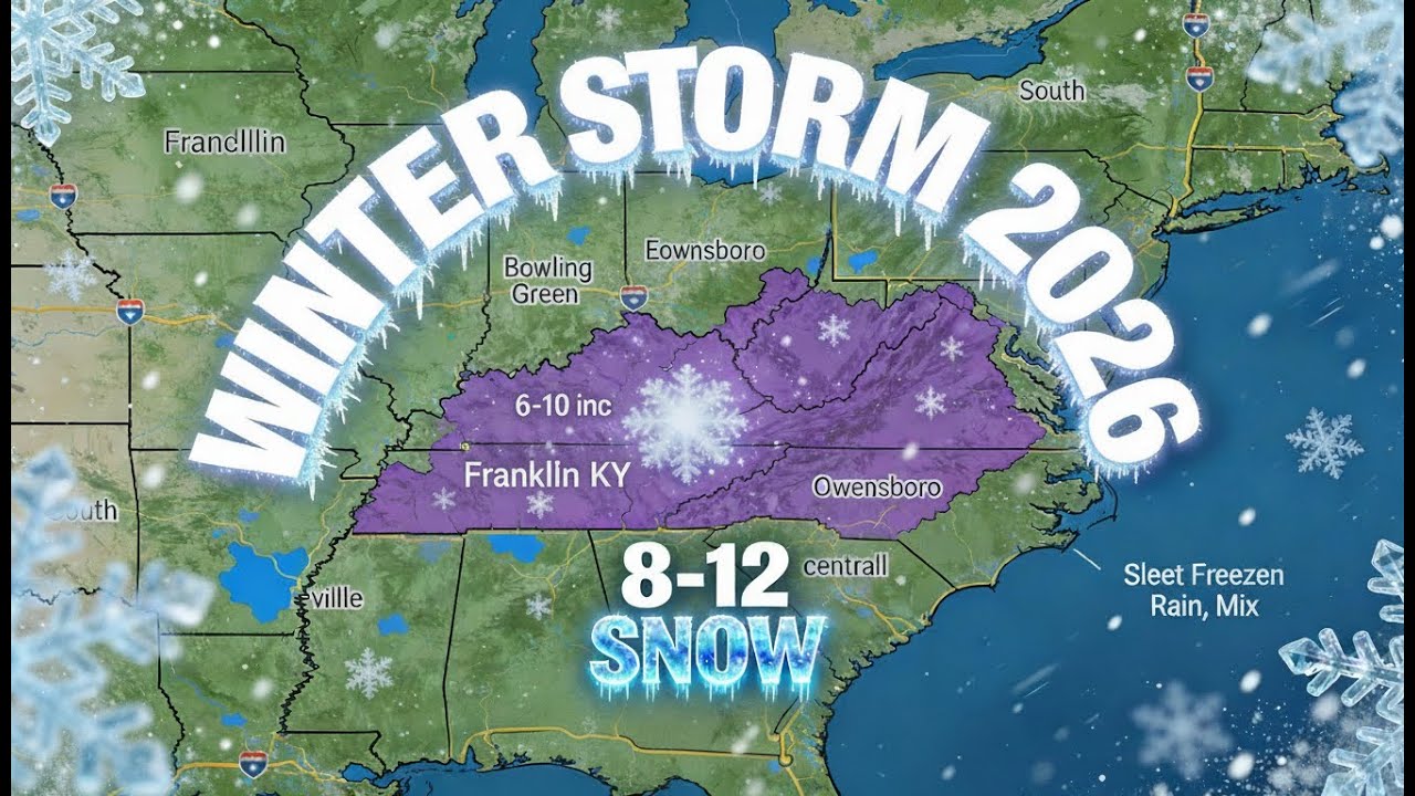 Franklin, Kentucky Winter Storm 2026: 12-18