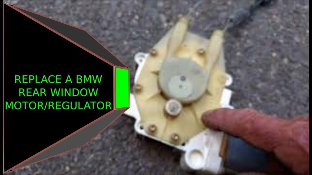 How to replace a BMW rear window regulator E38 E39 M5 and more