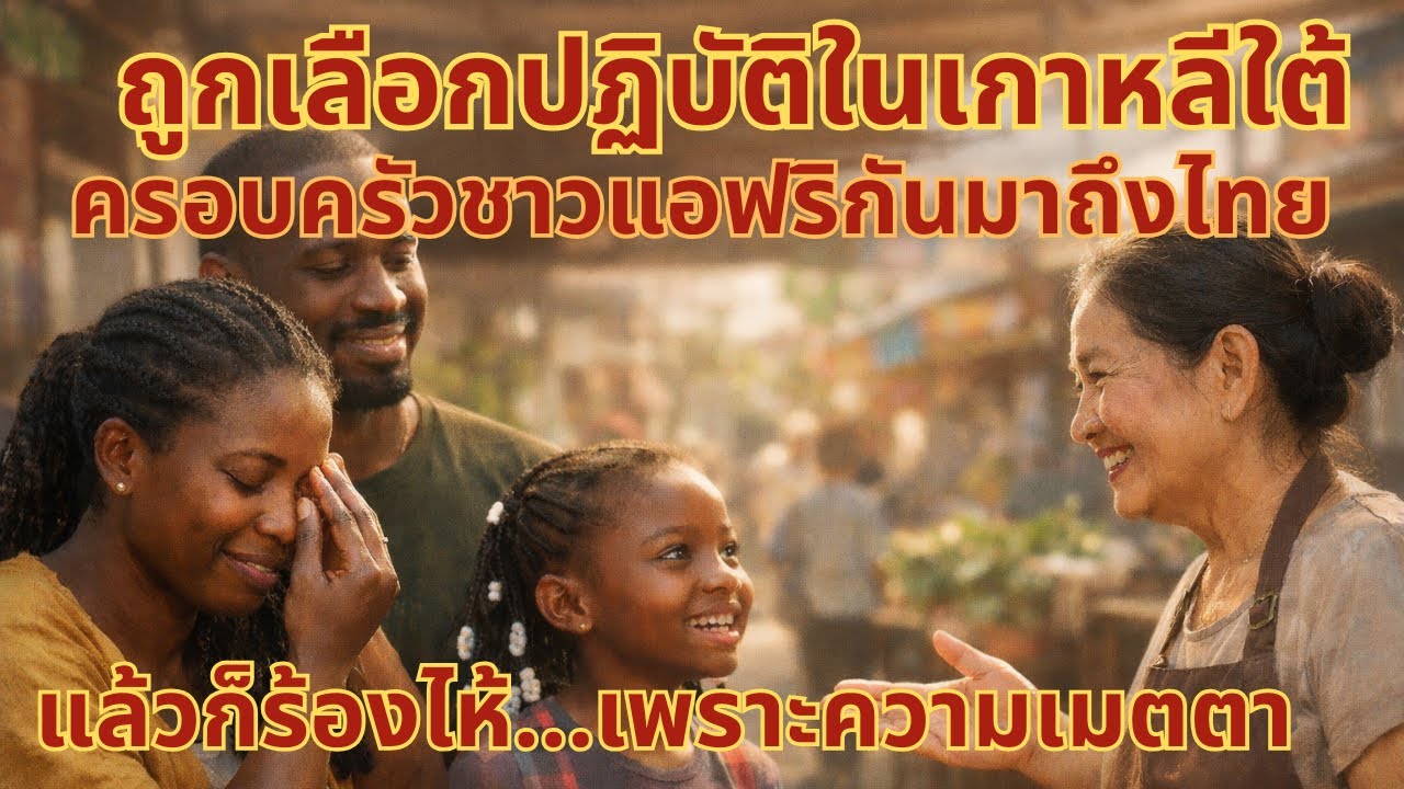 “ครอบครัวชาวแอฟริกันถูกเลือกปฏิบัติในเกาหลีใต้ ก่อนจะร้องไห้ที่ประเทศไทย”