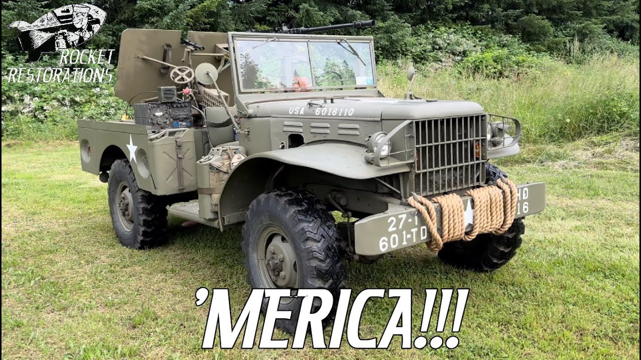 Is This The Most American Vehicle Ever? 1943 Dodge Weapons Carrier W/ Anti Tank Gun!
