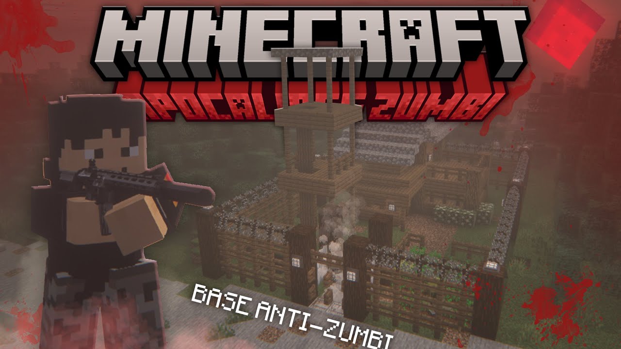 Construí uma Base Anti Zumbis no Minecraft Apocalipse Hardcore 03