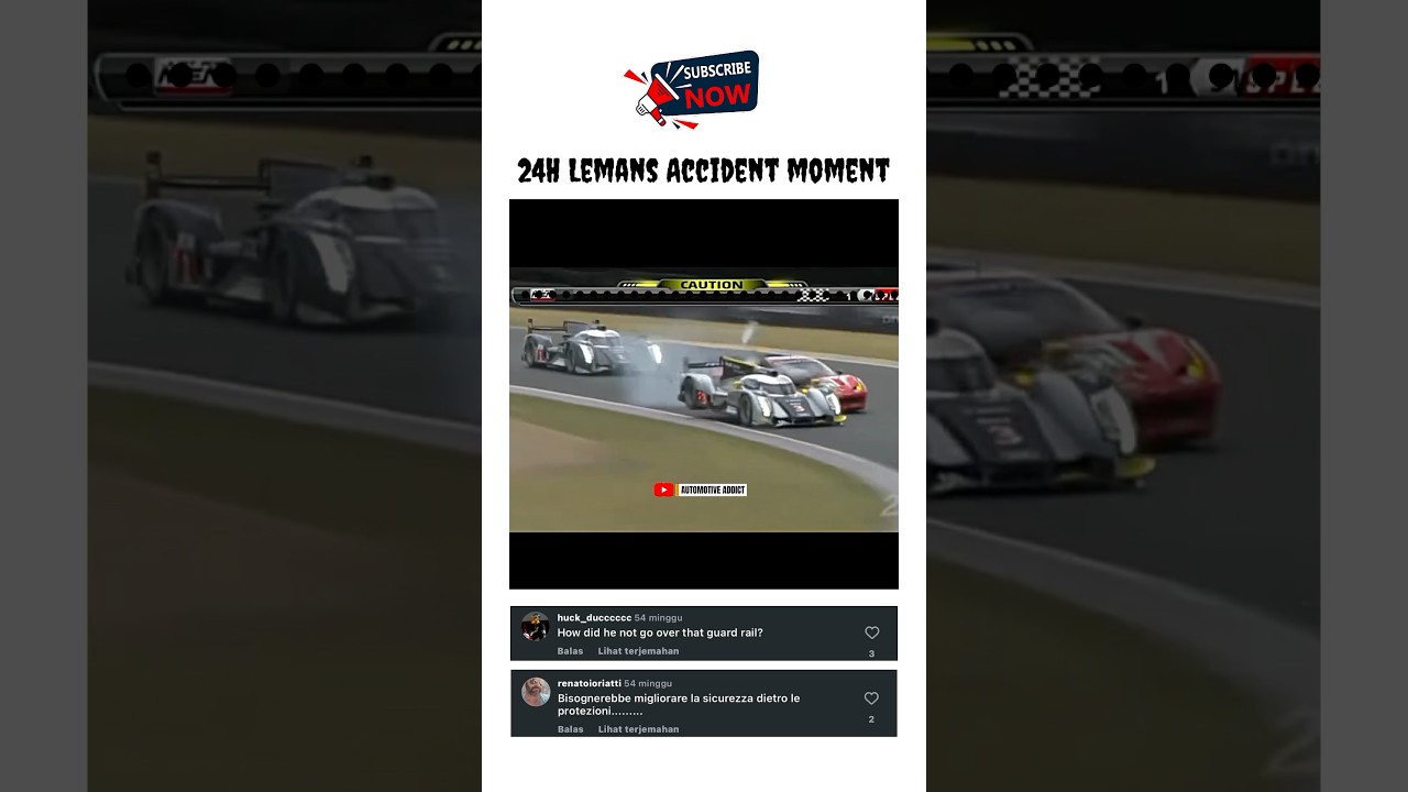 2011 Le Mans ! McNish Horror Crash 🤯 #24hlemans #shorts