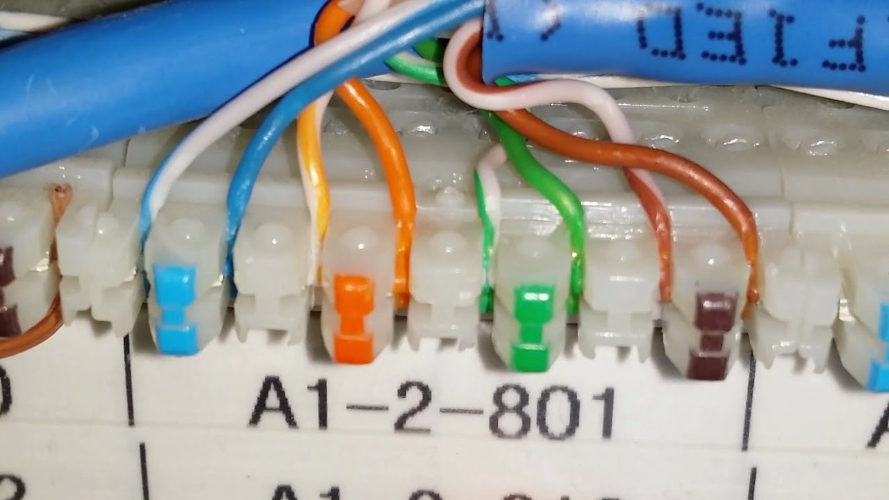 How to punch down a 110 block patch panel.