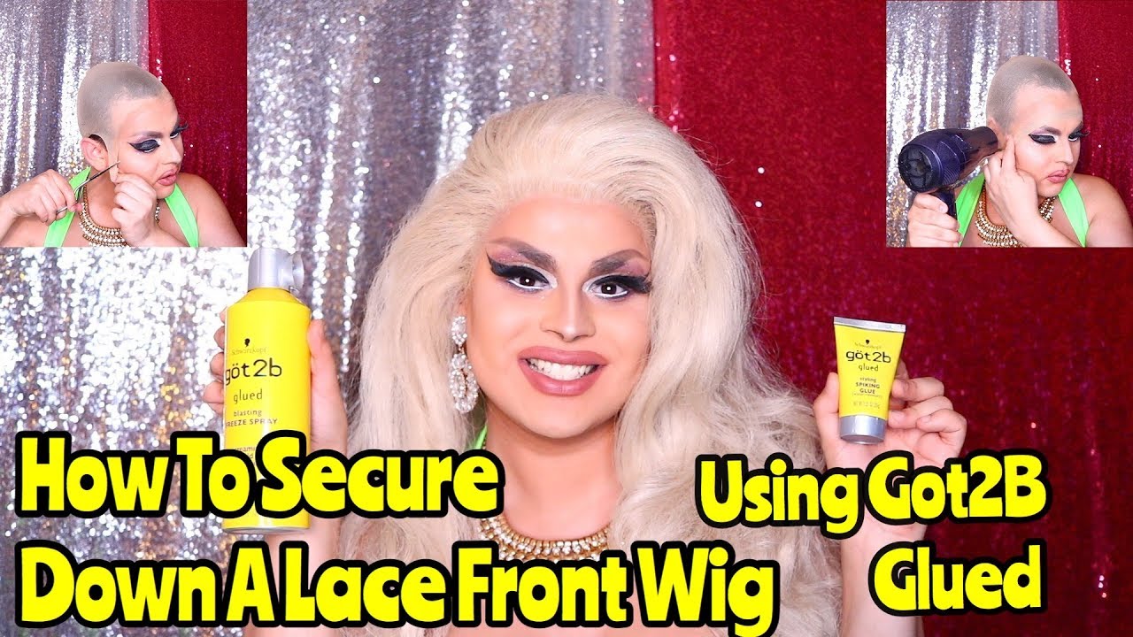 HOW TO SECURE A LACE FRONT WIG WITH GOT 2B GLUED | EASY DRAG TUTORIALS | JAYMES MANSFIELD