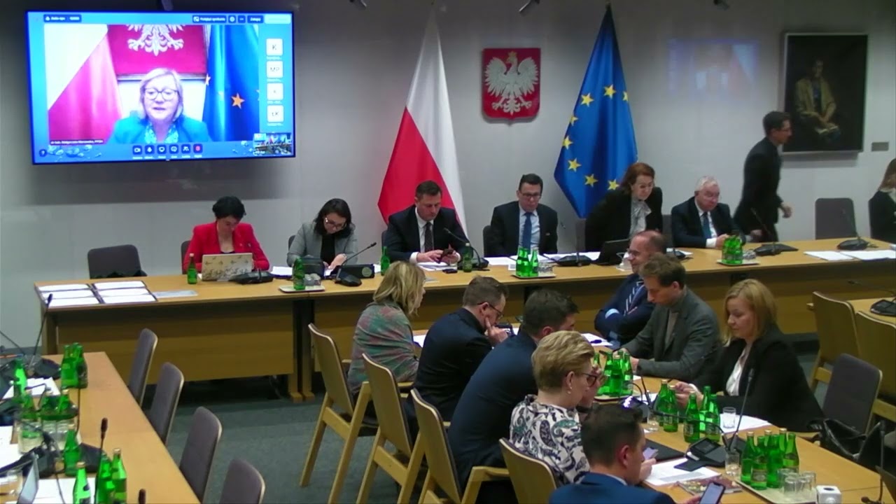 Małgorzata Manowska Pierwsza Prezes SN na posiedzeniu Komisji Sprawiedliwości w Sejmie