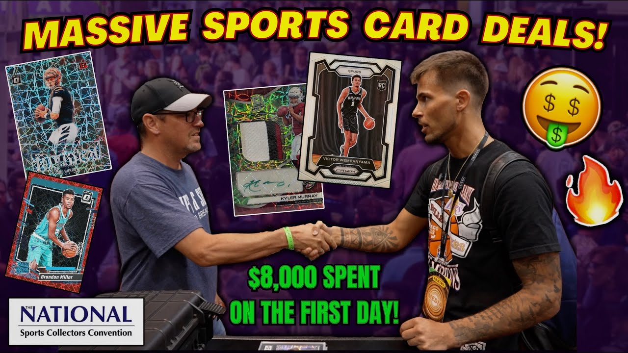 *DAY 1 OF THE NATIONAL SPORTS CARD SHOW!😱 - OVER $8,000 IN DEALS!💰
