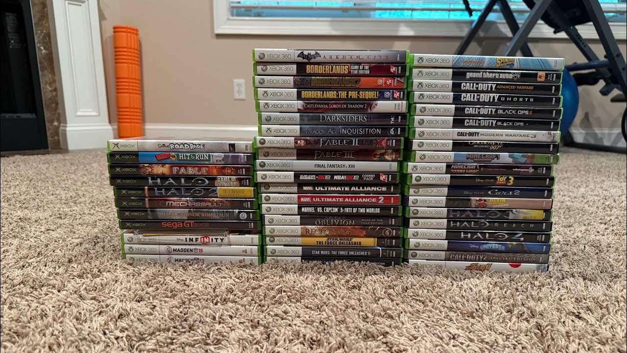My Xbox and Xbox 360 Game Collection