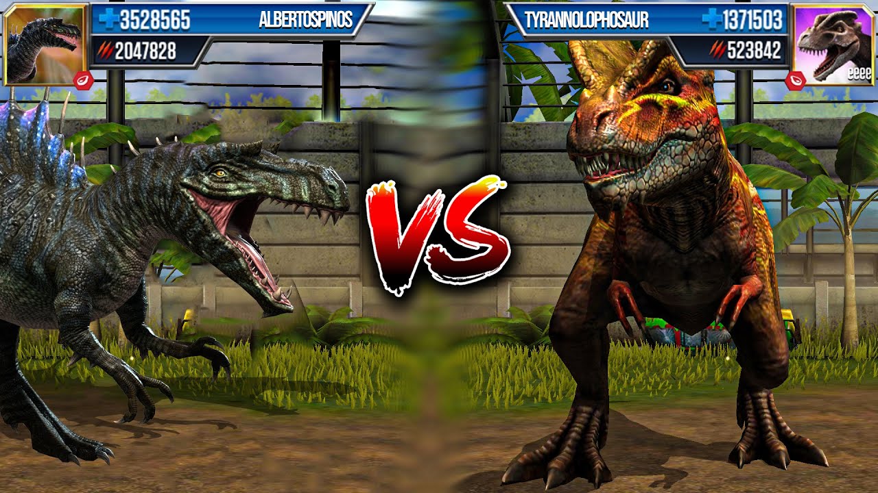 ALBERTOSPINOS vs TYRANNOLOPHOSAUR LEVEL 999 | Jurassic World: The Game