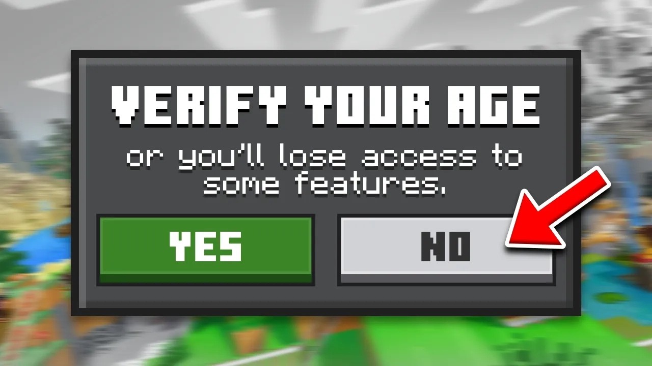 AGE VERIFICATION In Minecraft: What Happens If You Refuse?