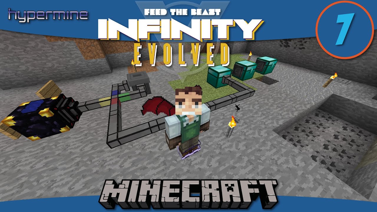 Minecraft Mods: How to set up an Ender Quarry in FTB Infinity Evolved - E7