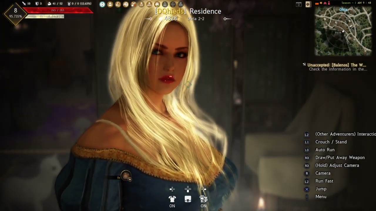 BDO ps4 looking inside player custom houses