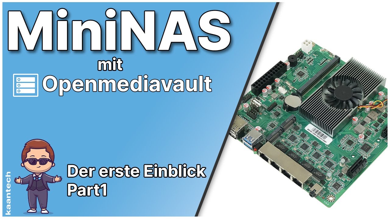 MiniNAS mit Openmediavault OS und Intel N100 Mainboard - Der erste Einblick Part1