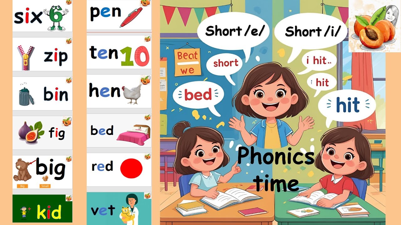 English grade 2 unit 1 Lesson 4 short /e/ vs short /i/ words