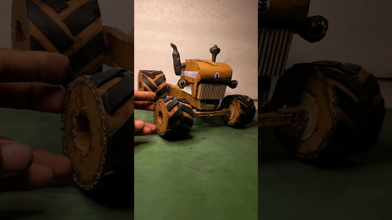 how to make a amazing RC Tractor // cardboard sai banaya tractor