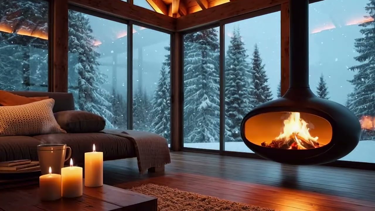 Winter Window View ❄ Ambient Music for Sleep, Reading & Focus