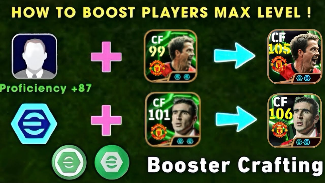 How To Train 106 Rated E. Cantona, M. Owen Epic Double Booster Max Level In eFootball 2025 Mobile