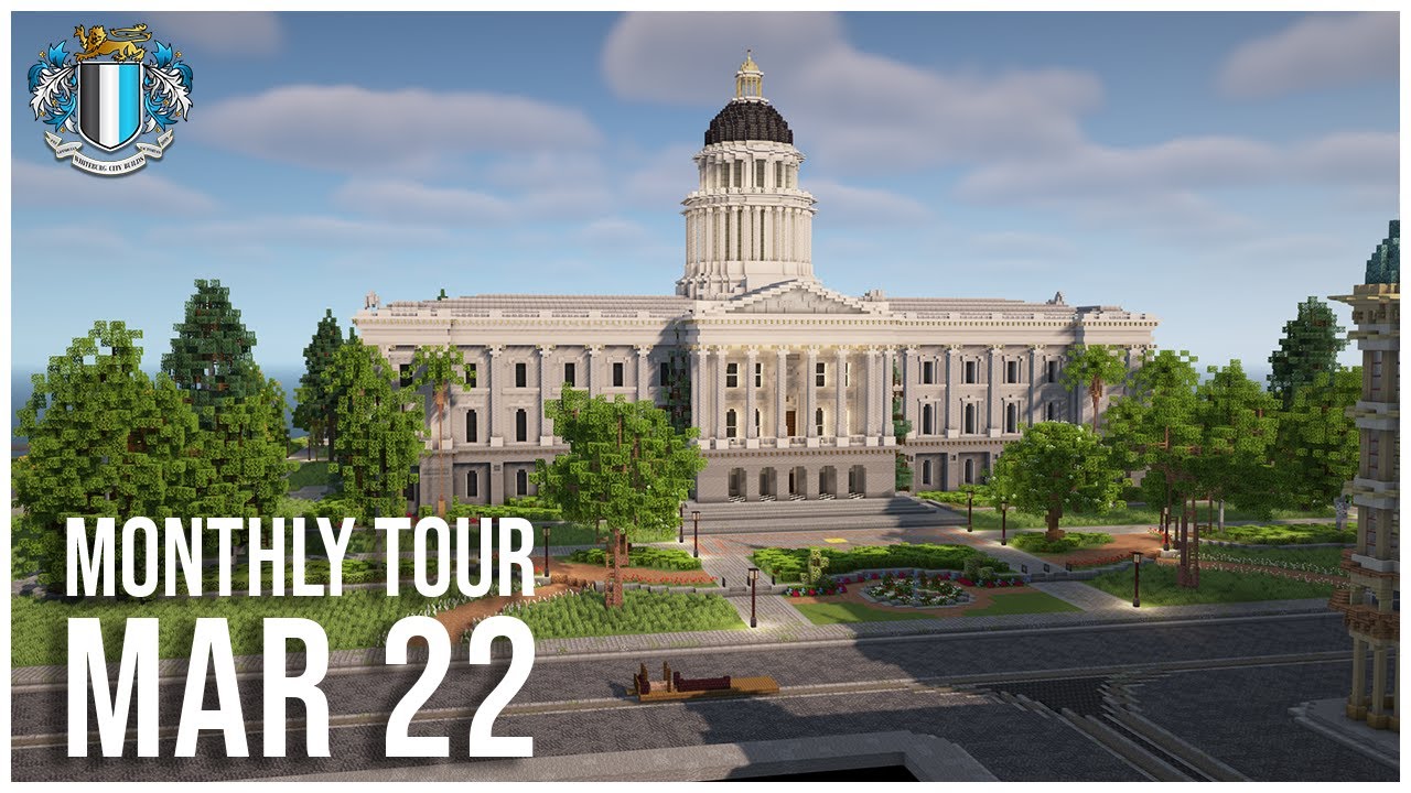 New City Park, Townhouses & More - Minecraft World Tour (March 2022)