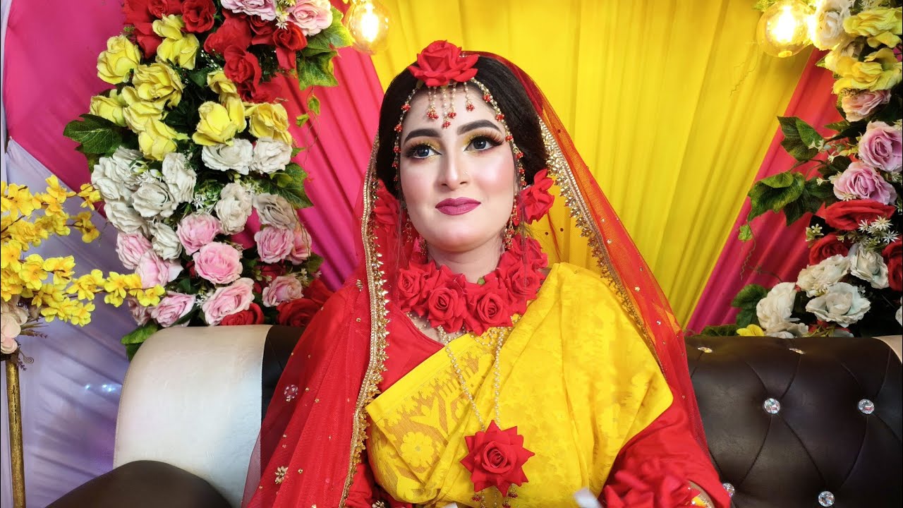 সুন্দর এক সন্ধ্যা হলুদের অনুষ্ঠানের সবাই মিলে অনেক মজা হলো#lifestylevlog #dailywork 