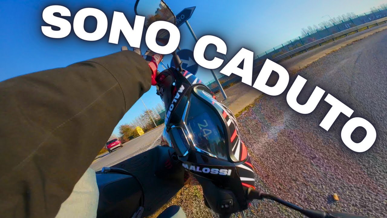 PERDO IL CONTROLLO E CADO, MI TREMANO ANCORA LE MANI - CRASH SH125