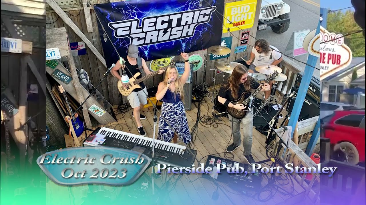 Electric Crush at Pierside Pub Port Stanley, Oct 2023