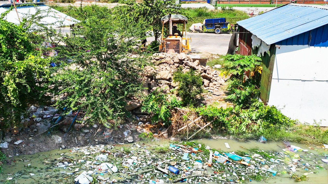 Wonderful New Activity Landfill By Skill Dozer Pushing Soil Delete Dirty Flooded With Dump Truck 5t