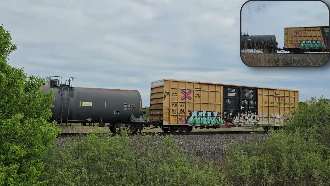 NS 333 & 334 caught in Rockwood, MI on 5/3/2024