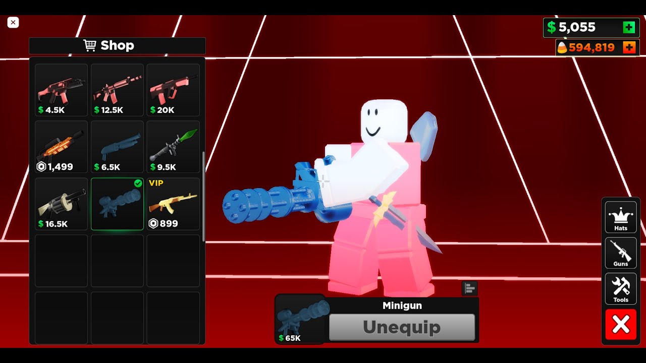 I GOT THE POWERFUL MINIGUN IN FLAG WARS