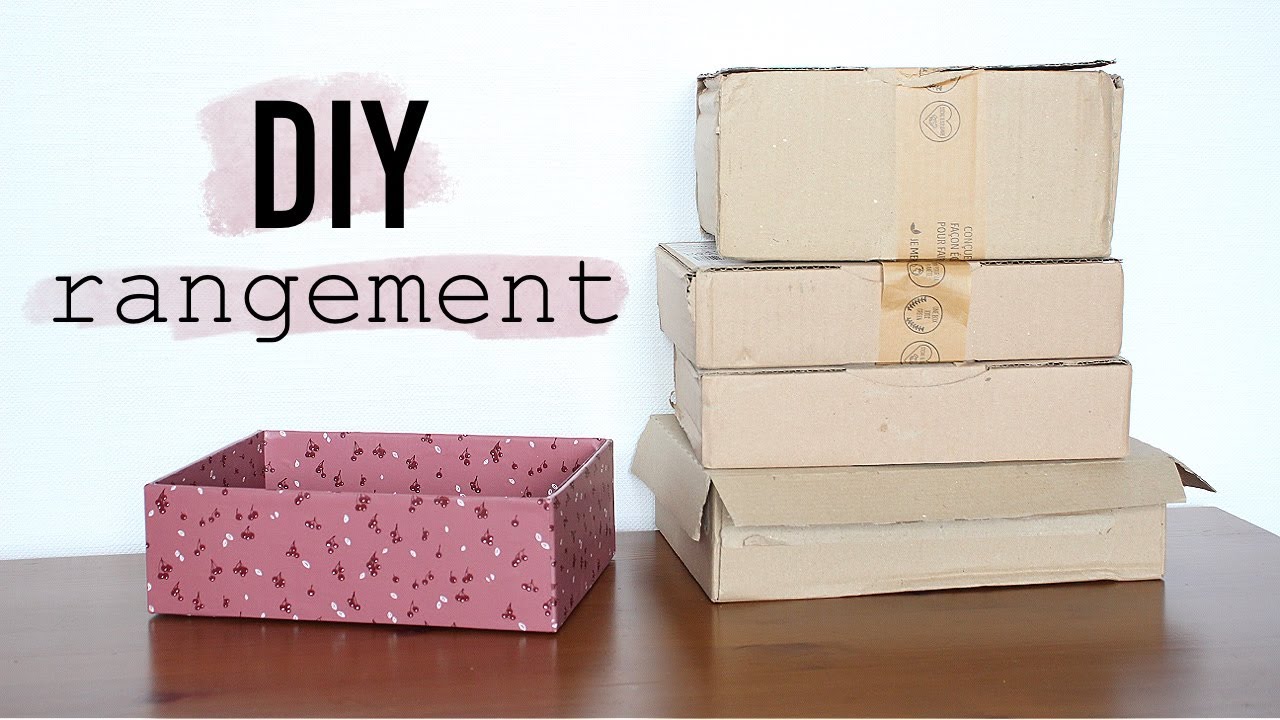 DIY recycler un colis en boîte de rangement