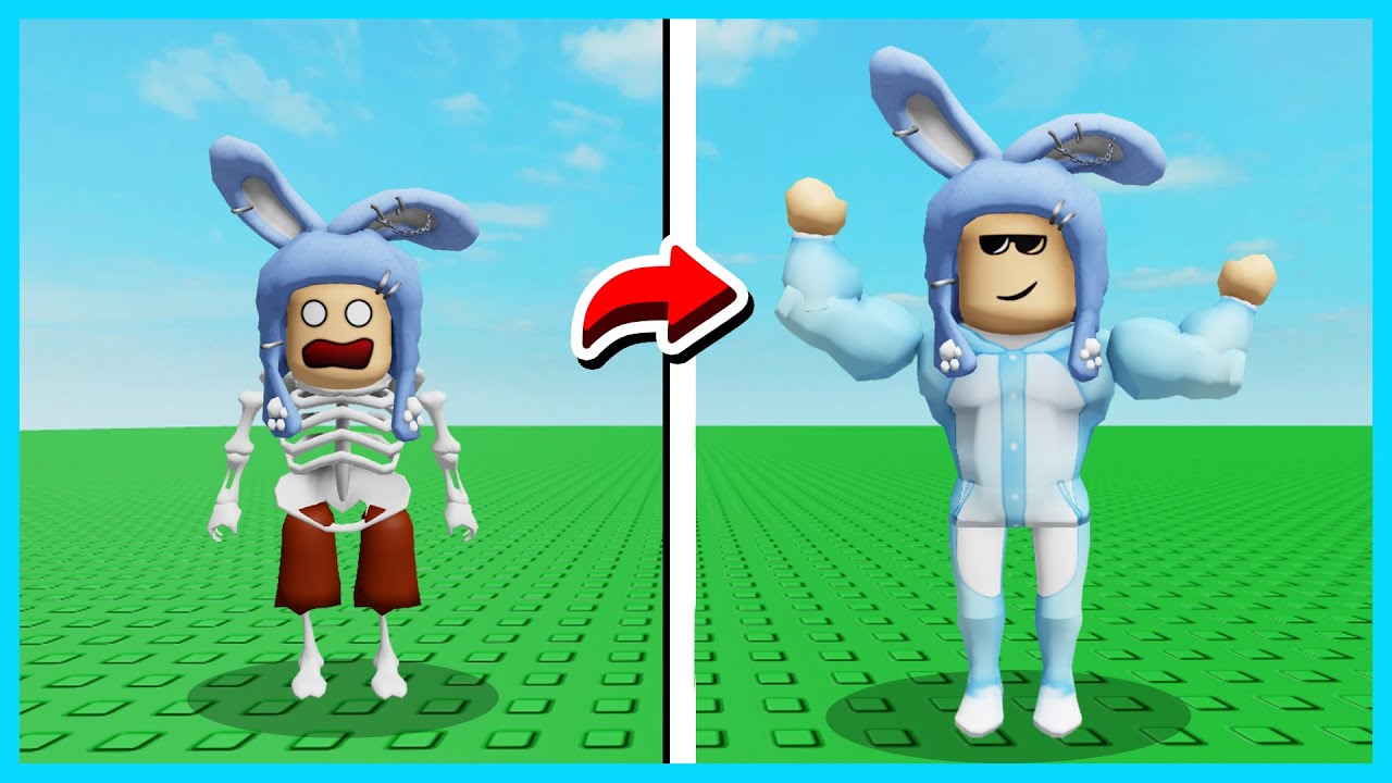 MIPAN & ZUZUZU Latihan Otot Dari Badan Nya Kurus Sampai Besar Berotot! ROBLOX