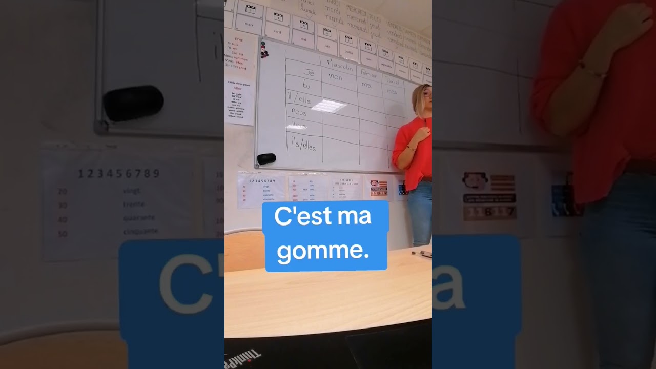 Les adjectifs possessifs en fran&ccedil;ais #french #francaisfacile #francais #franz&ouml;sich #frances