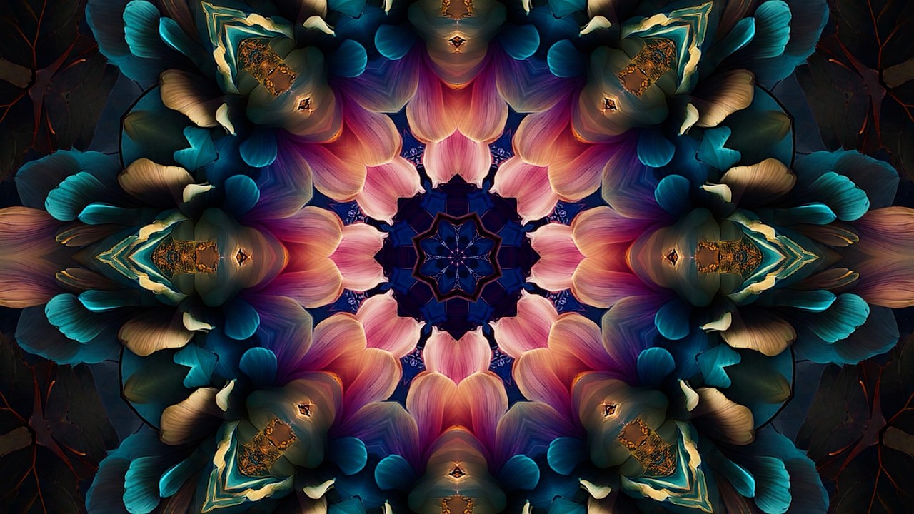 Kaleidoscope Dreams; Peaceful Patterns of Nature & Light #mandala #kaleidoscope #asmr #asmrvideo