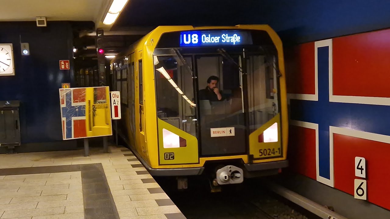 Mitfahrt in der U8 von Osloer Straße bis Wittenau im H97 5024-6